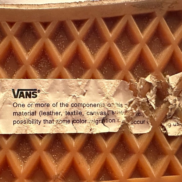 Vans Off The Wall Womens Size 9 Light Blue Low Top Lace Up # Worn Once # - Picture 5 of 7